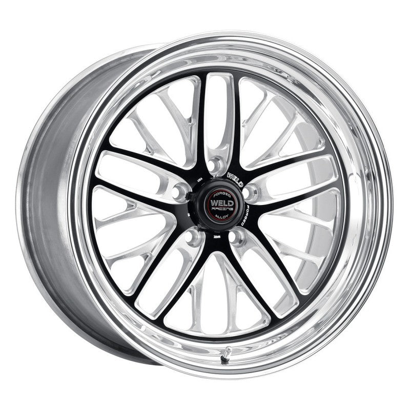 Weld S82 Wheel - 20 x 9 in - 5.750 in Backspace - 5 x 5.00 in Bolt Pattern - Black/Polished