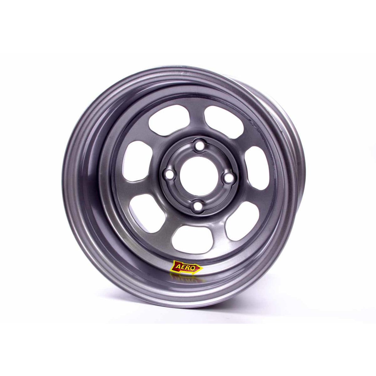 Aero 30 Series Roll Formed Wheel - Silver - 13" x 7" - 2" Offset - 4 x 4.50" Bolt Circle - 15 lbs.