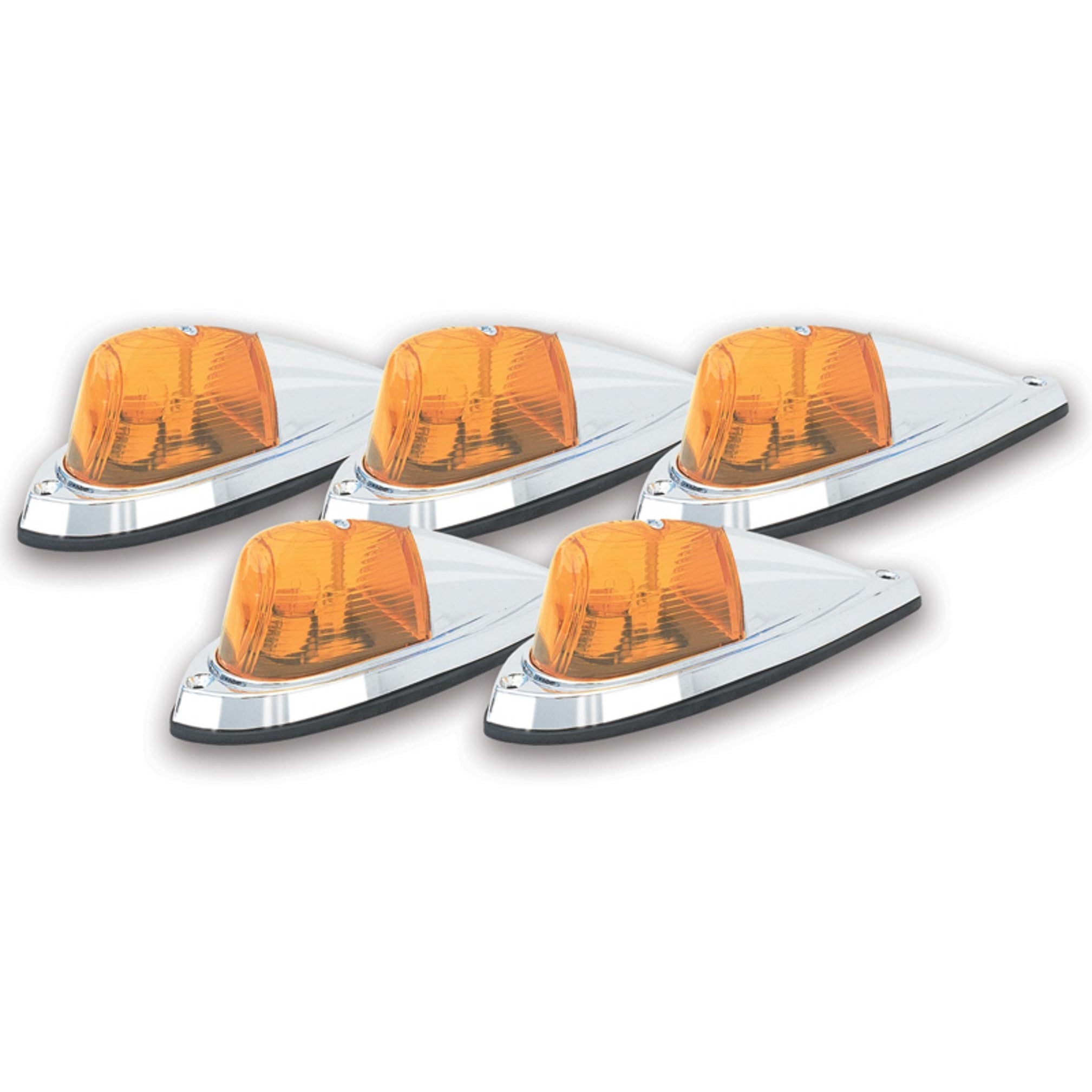 Pacer Performance Hi-5 Clearance Light Universal Style 8 x 2-1/2 x 2-1/2" Incandescing - Flat/Curved Mount