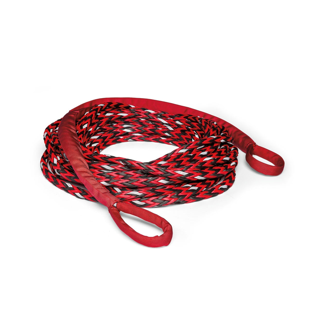 Warn Nightline Rope - 3/8" OD - 50 Ft. Long - Synthetic - Black/Red/White