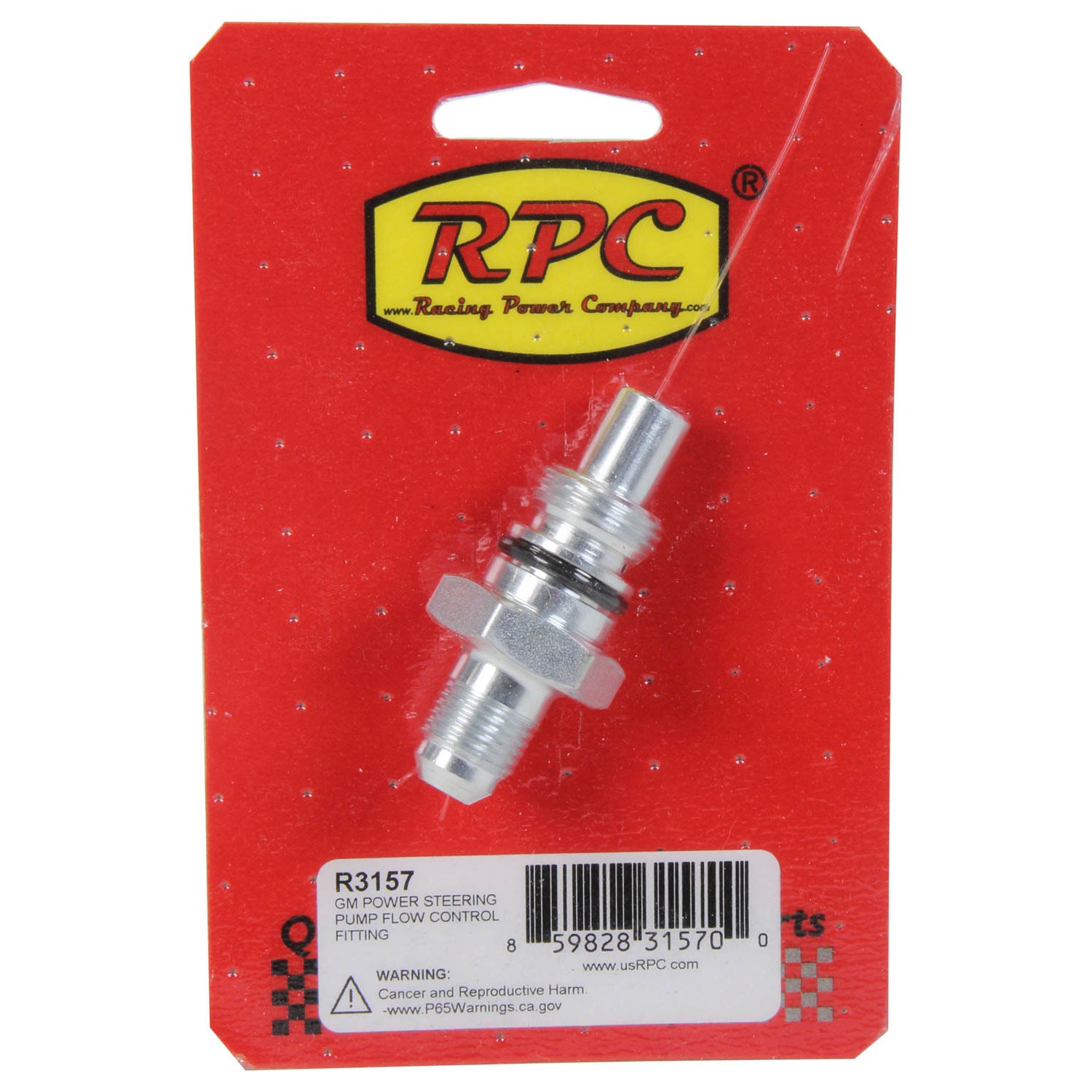 Racing Power Power Steering Flow Control Valve - 2 gpm Flow - GM Style Pump