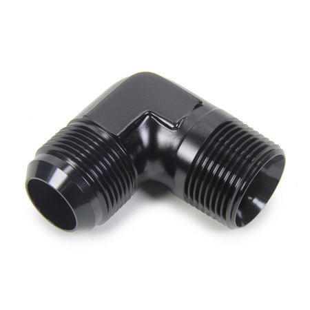 Triple X Race Co. Adapter Fitting 90 Degree 16 AN Male to 1" NPT Male Aluminum - Black Anodize