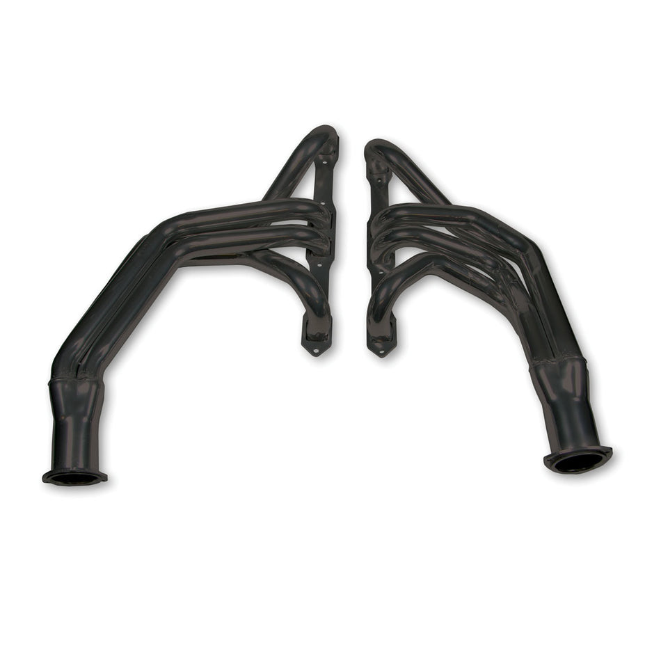 Flowtech Long Tube Header - 1967-82 Dodge/Plymouth 1/2 - 3/4 Ton Truck - 383/440 - 1.75" - 3" Collector - Black Paint