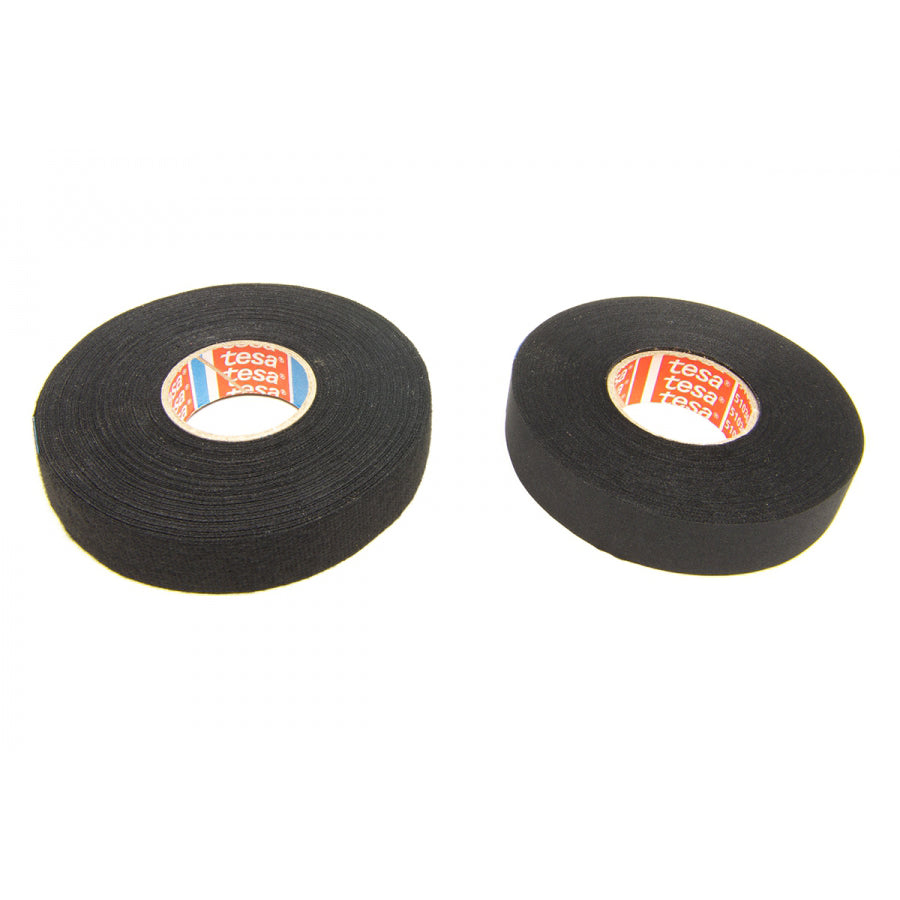 Painless Performance Heat Resistant Abrasion Tape - Fleece Tape Included - 3/4" Wide - 25 Ft. . Roll - Adhesive - Black - (Pair)