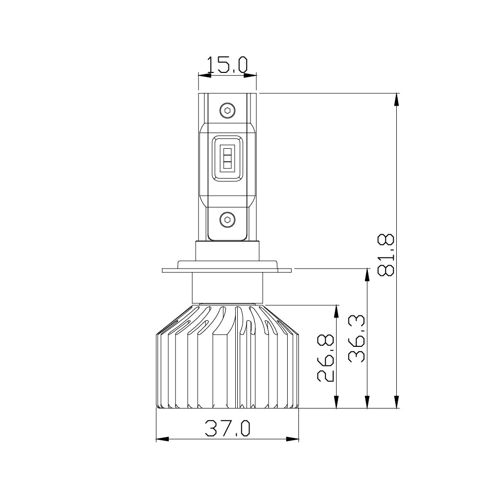 Arc Lighting Concept Series LED Light Bulb - H7 - White - (Pair)