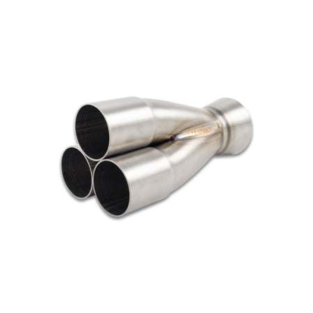 Vibrant Performance Slip-On 3 into 1 Merge Collector - 1-3/4 in Primary Tubes - 2-1/2 in Outlet - Stainless