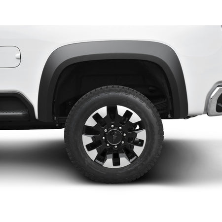 Bushwacker Extend-A-Fender Fender Flare - Front/Rear - 2" Wide - Plastic - Black - (Set of 4)