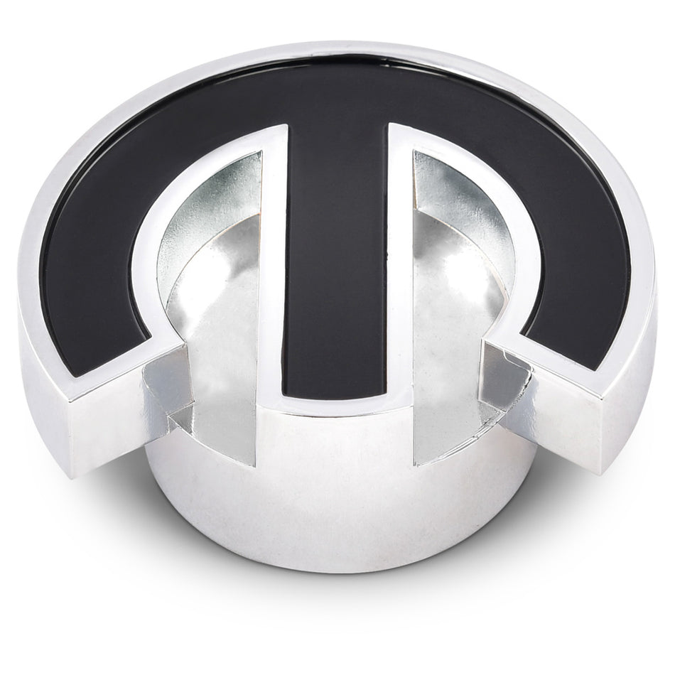 Proform Large Air Cleaner Nut - 1/4-20" and 5/16-18" Thread - Mopar Omega Logo - Aluminum - Chrome - Black Center