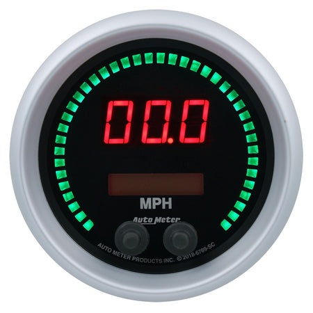 Auto Meter Sport-Comp Elite Speedometer - Digital - Electric - 0-260 MPH - 3-3/8" - Black Face