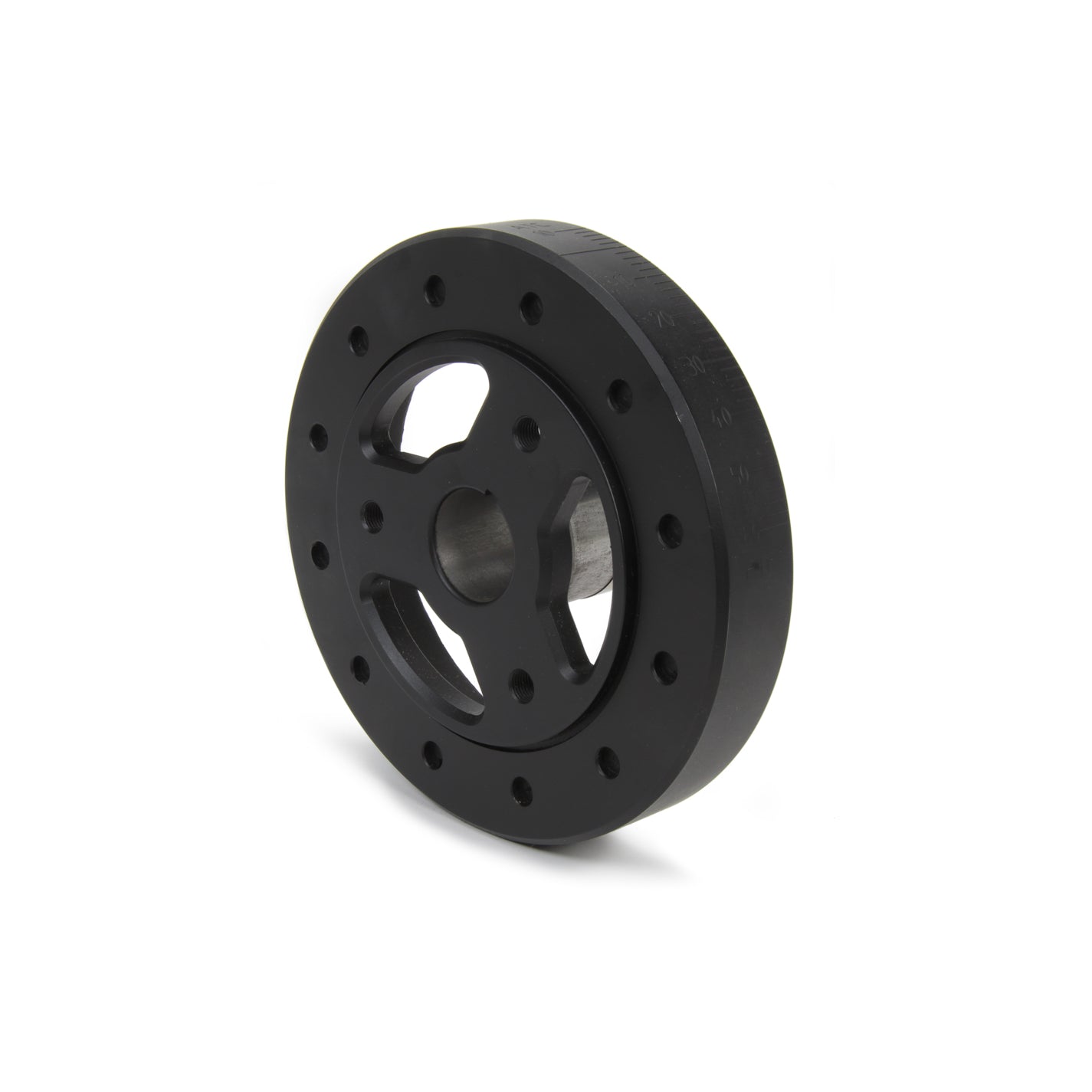 Coleman Harmonic Balancer - 6.000" OD - Aluminum / Steel - Black - Internal Balance - SB Chevy