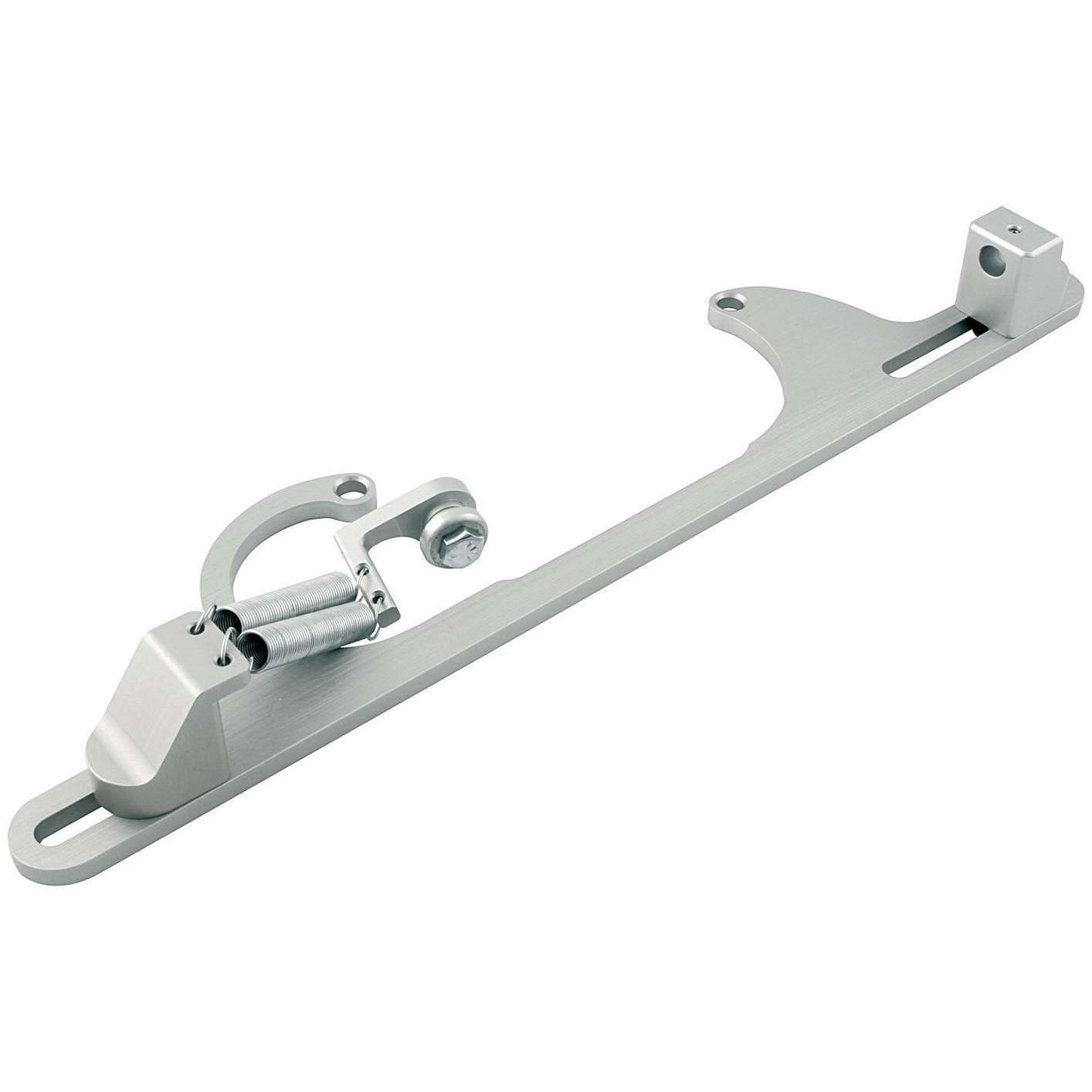 Allstar Performance Throttle Bracket With Spring 4150/Edelbrock, Morse Silver