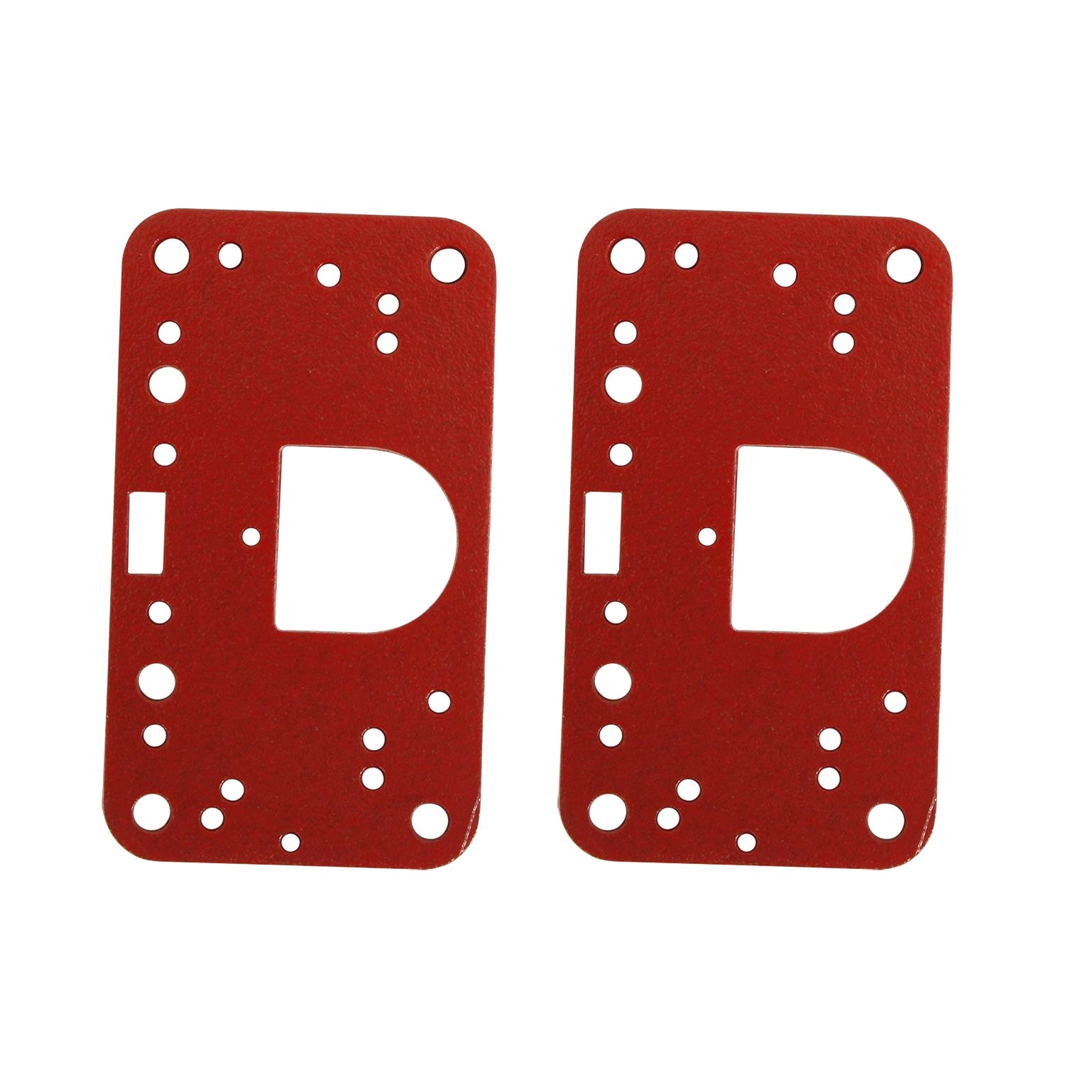 SCE Carburetor Metering Block Gasket - Reusable - Red - Holley 4150/4500 (Pair)