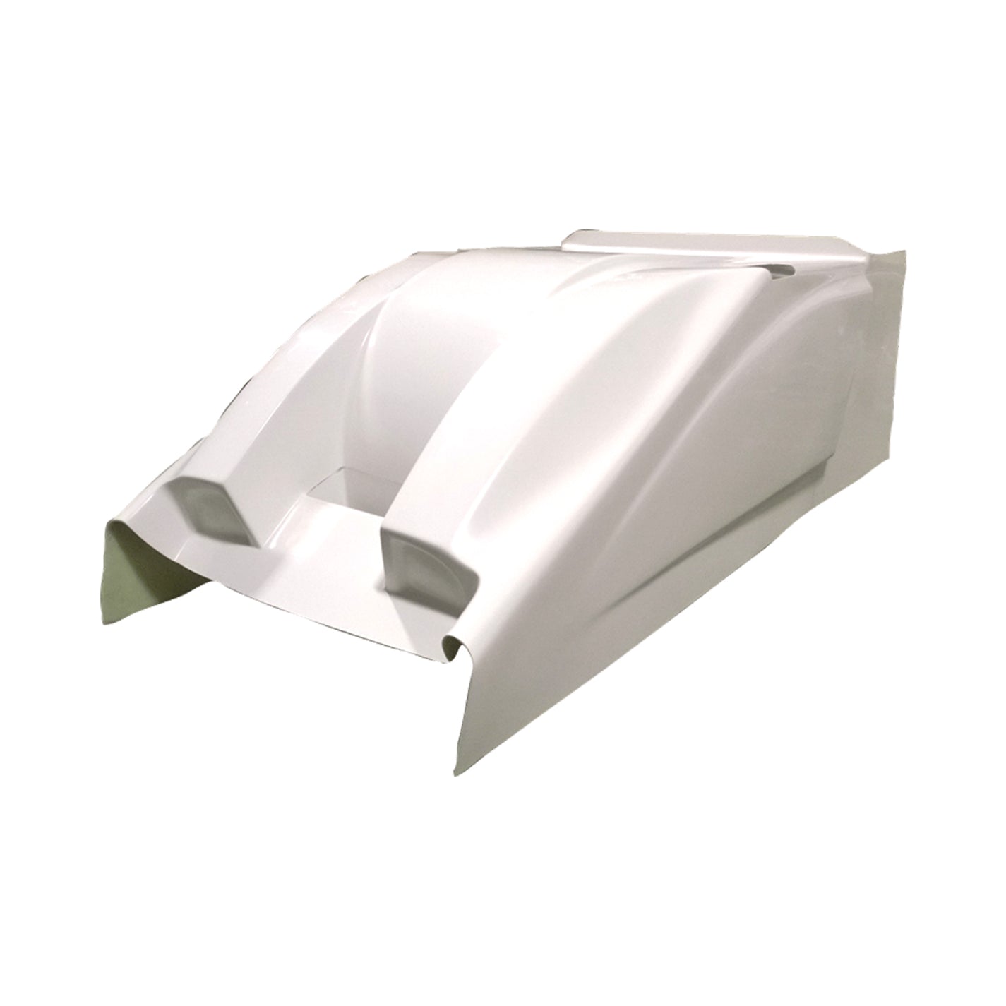 Triple X Sprint Car Dual Duct Cool Air Hood - Standard Height - White