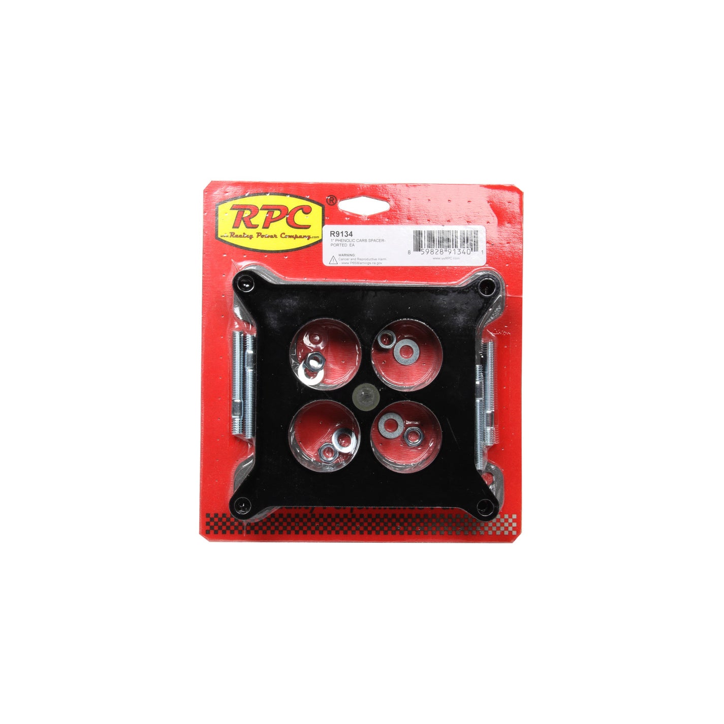 Racing Power 1" Phenolic Carburetor Spacer- Ported