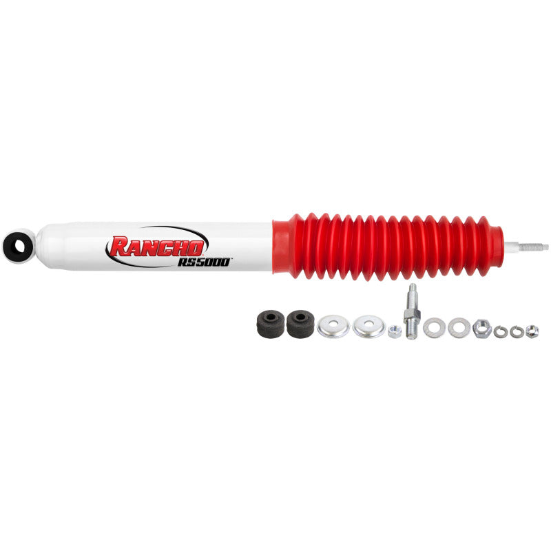 Rancho RS5000 Series Twintube Steering Stabilizer - 12.81 in Compressed / 21.75 in Extended