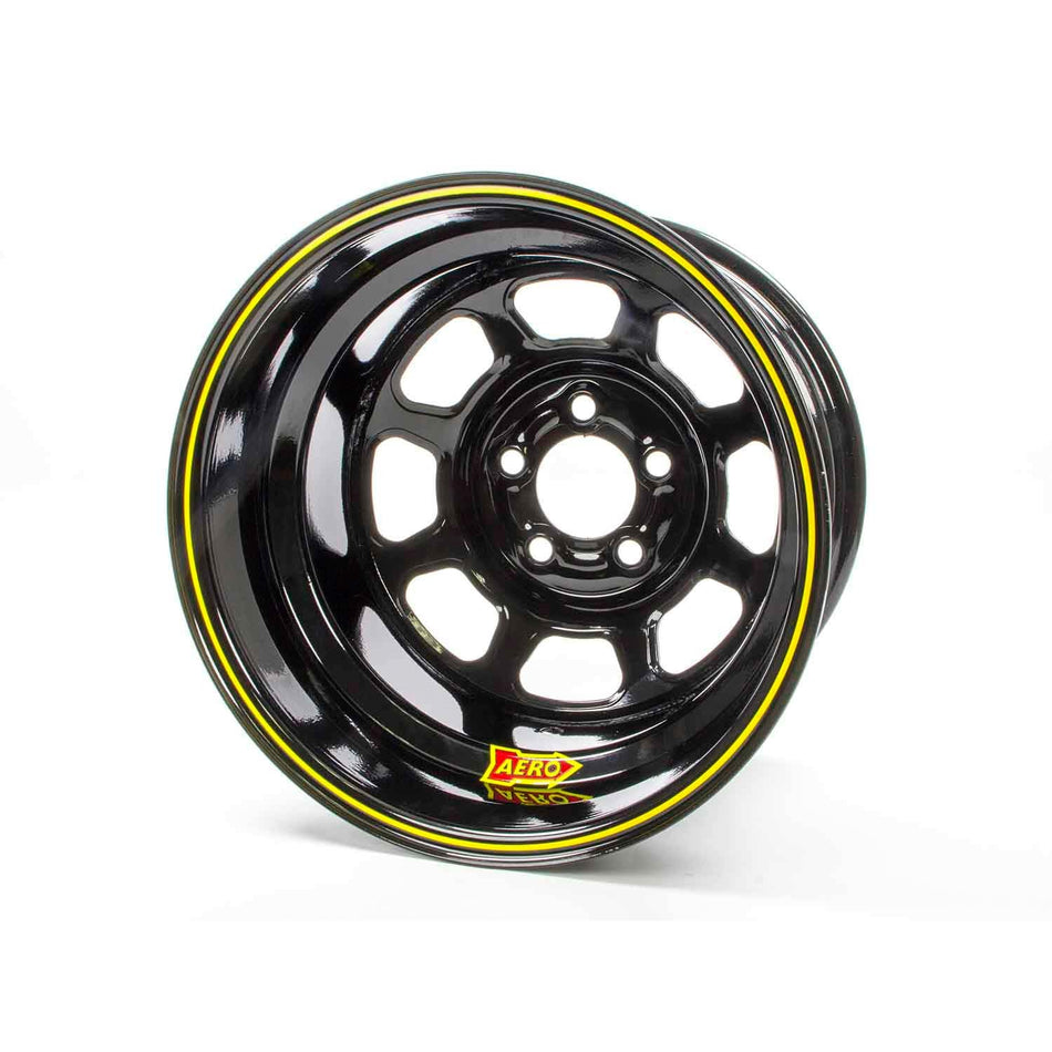 Aero 51 Series Spun Wheel - Black - 15" x 8" - 5 x 4.75" Bolt Circle - 2" Back Spacing - 18 lbs.