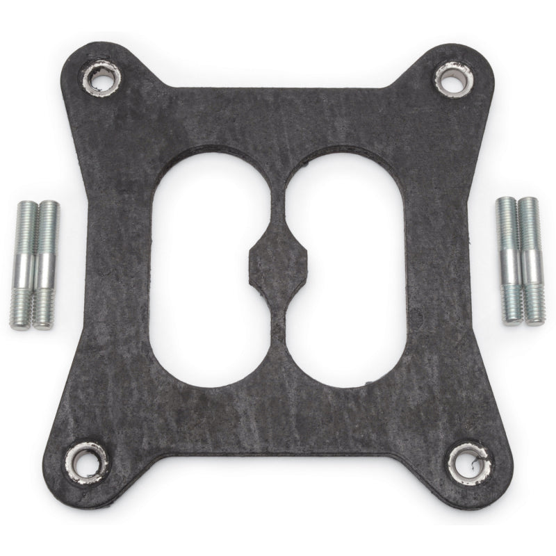 Edelbrock Carburetor Base Plate Gasket - 4-Barrel - Divided - Insulator - Composite - Square Bore