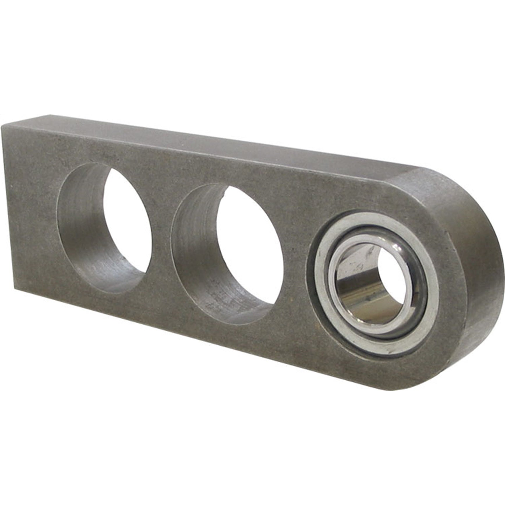 Borgeson Weld-On Steering Support Bracket 6" Long 3/4" Spherical Rod End Steel - Zinc Oxide