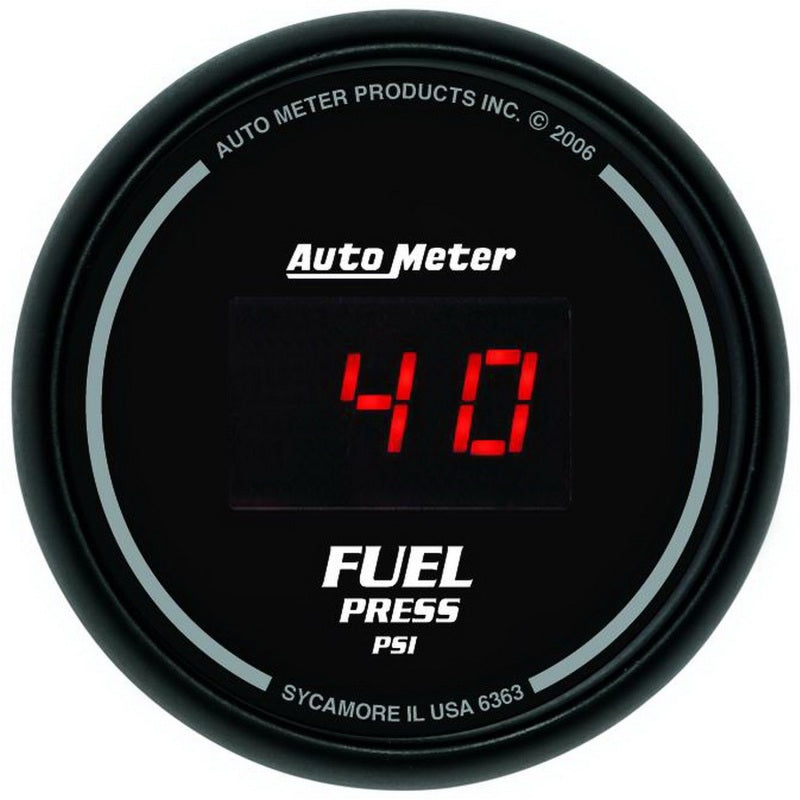 Auto Meter Sport-Comp Digital Fuel Pressure Gauge - 2-1/16 in.