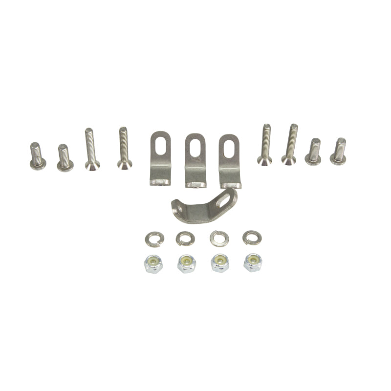 F.A.S.T LSX Fuel Rail Kit 8 AN Female O-Ring Inlets/Outlets Aluminum Red Anodize - Brackets/Fittings Included
