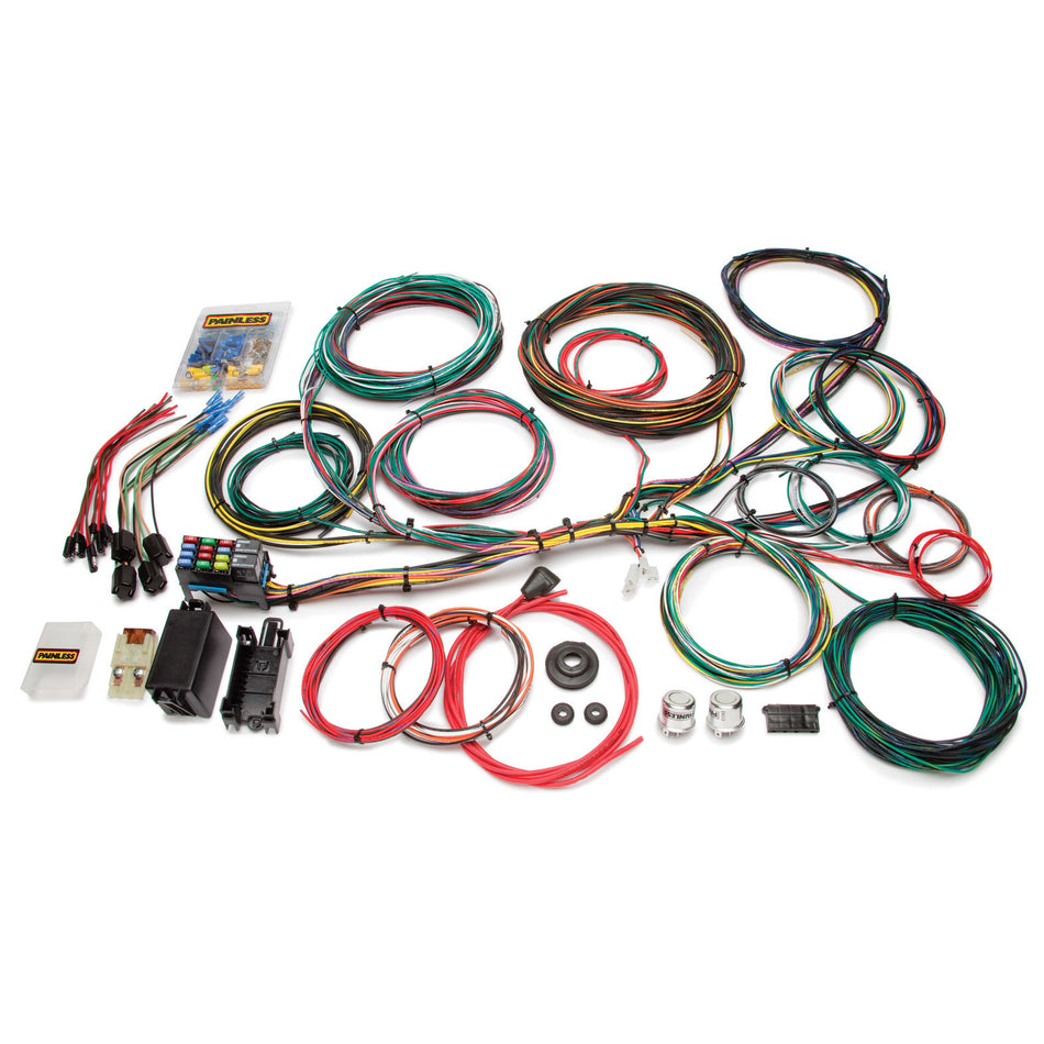 Painless Performance Customizable Ford Color Coded Chassis Harness - 21 Circuits