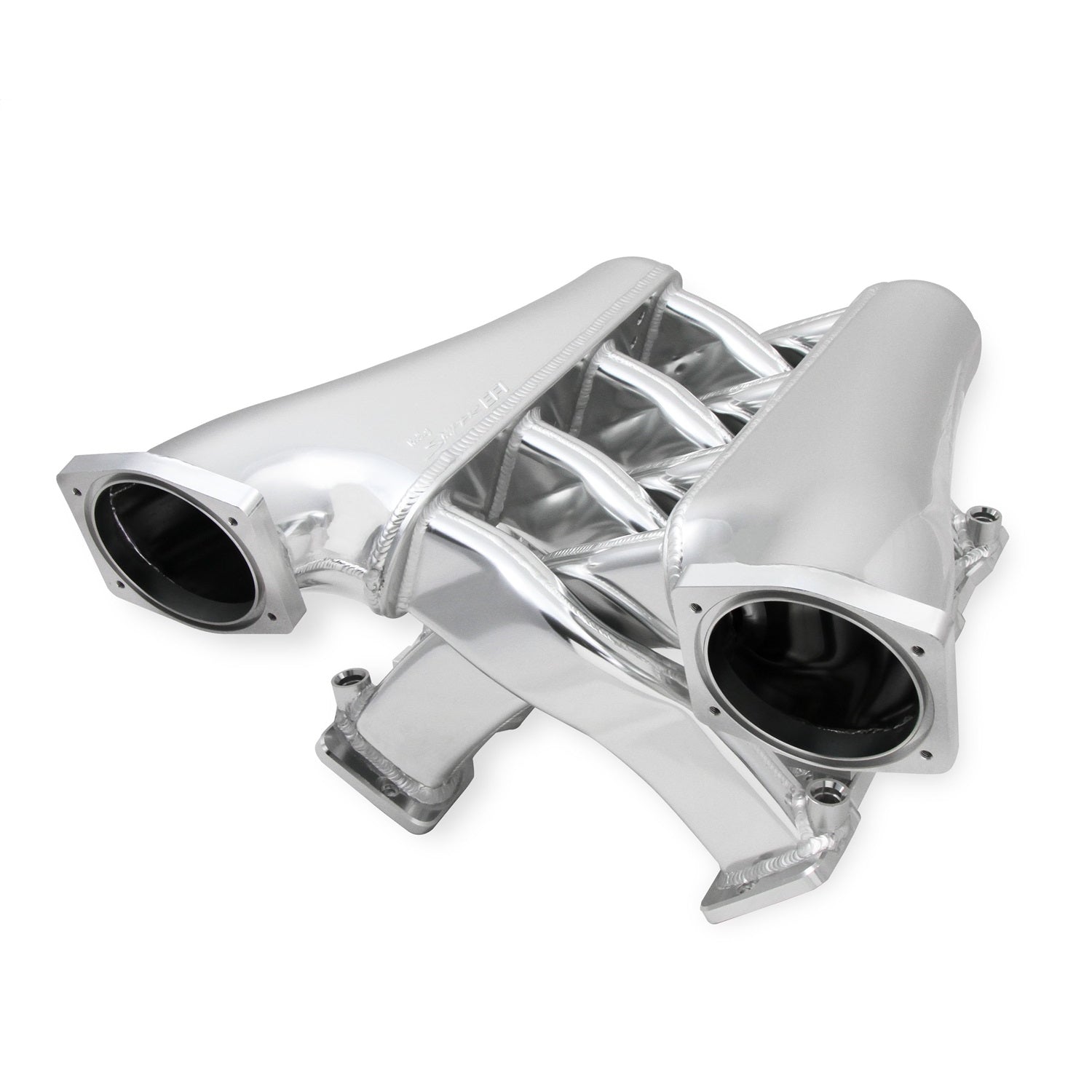 Sniper EFI Fabricated Intake Manifold - 102 mm Throttle Body Flange - Fuel Rail - Aluminum - Silver - GM LS-Series