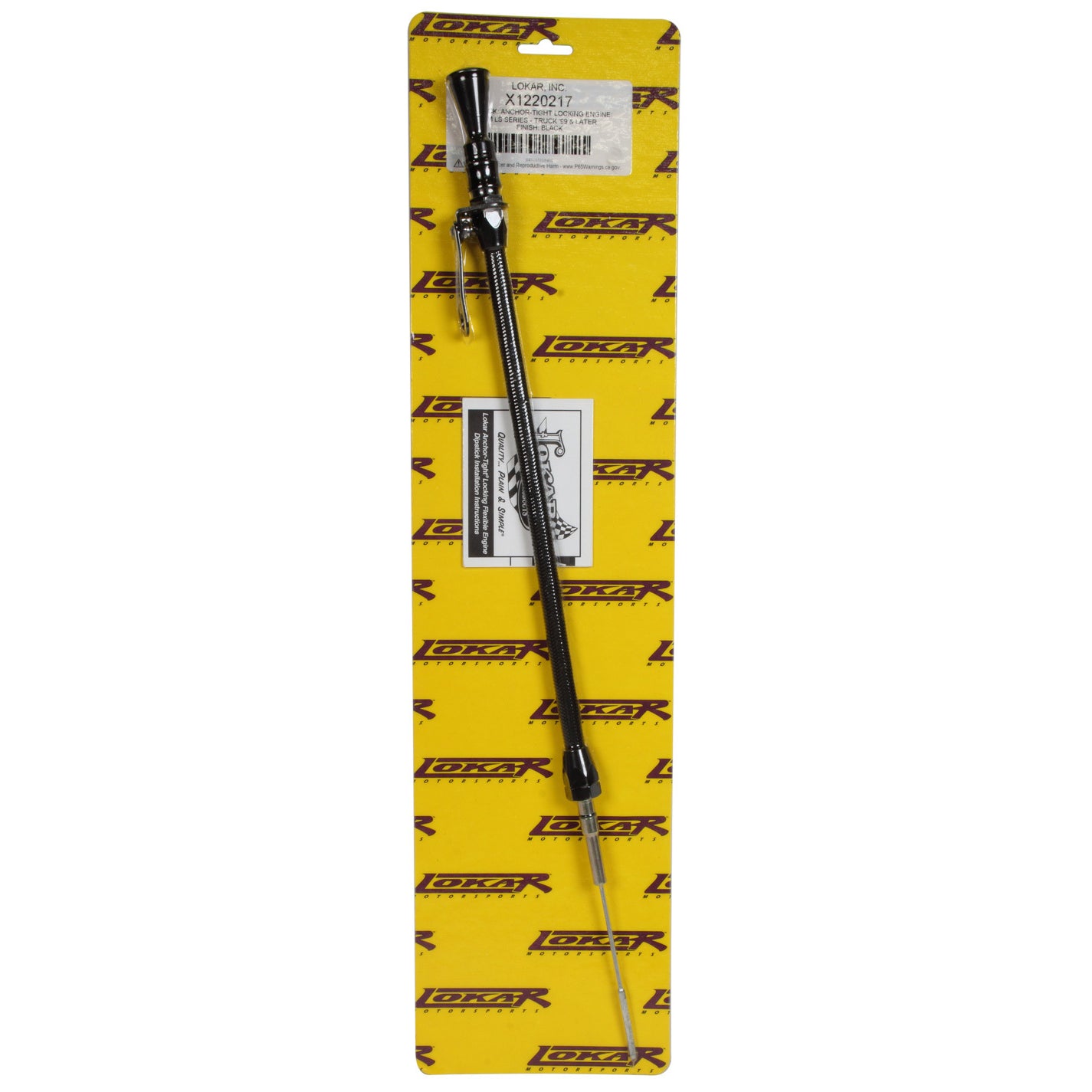 Lokar Anchor-Tight Locking Oil Dipstick - Press-In
