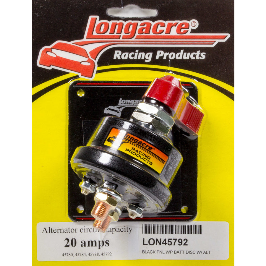 Longacre Racing Products Rotary Switch Battery Disconnect Panel Mount