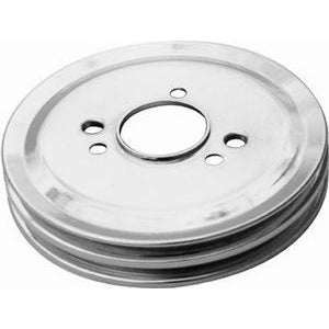 Racing Power BB Chevy Double Groove Crankshaft Pulley Short Water Pump