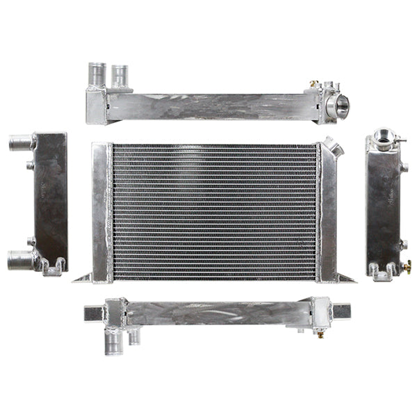 Northern Aluminum Radiator - 21.5 in W x 12.563 in H x 3.125 in D - Passenger Side Inlet - Passenger Side Outlet