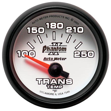 Auto Meter Phantom II Electric Transmission Temperature Gauge - 2-1/16"