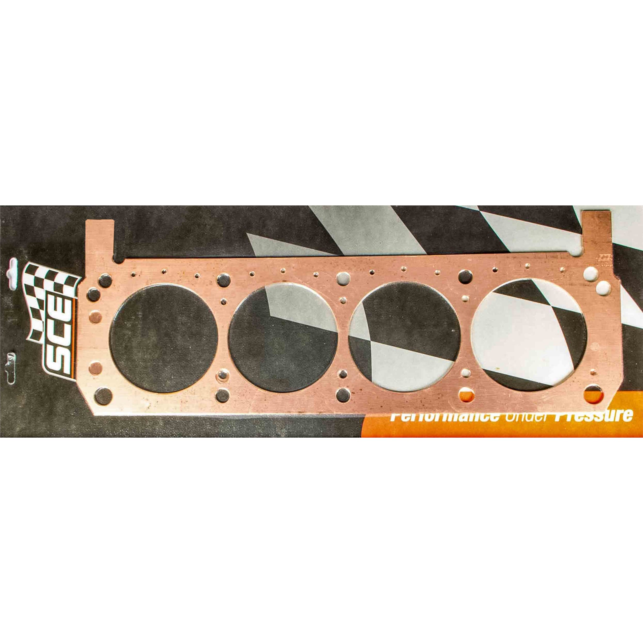 SCE Pro Copper Cylinder Head Gasket - 4.155" Bore - 0.062" - Copper - Passenger Side - SB Ford