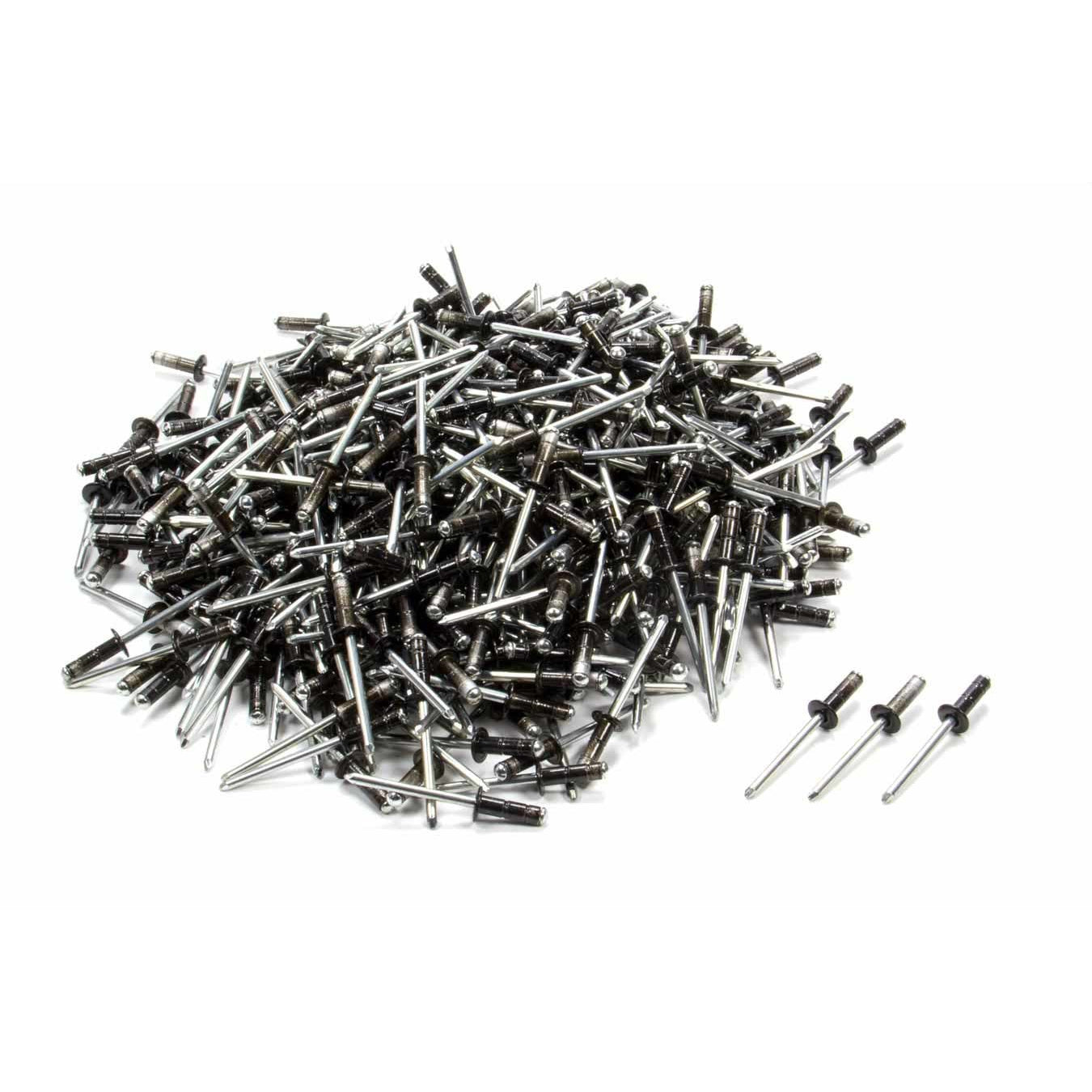 Five Star Avex Rivets: Small Head - 3/16" - Black - (500 Box)