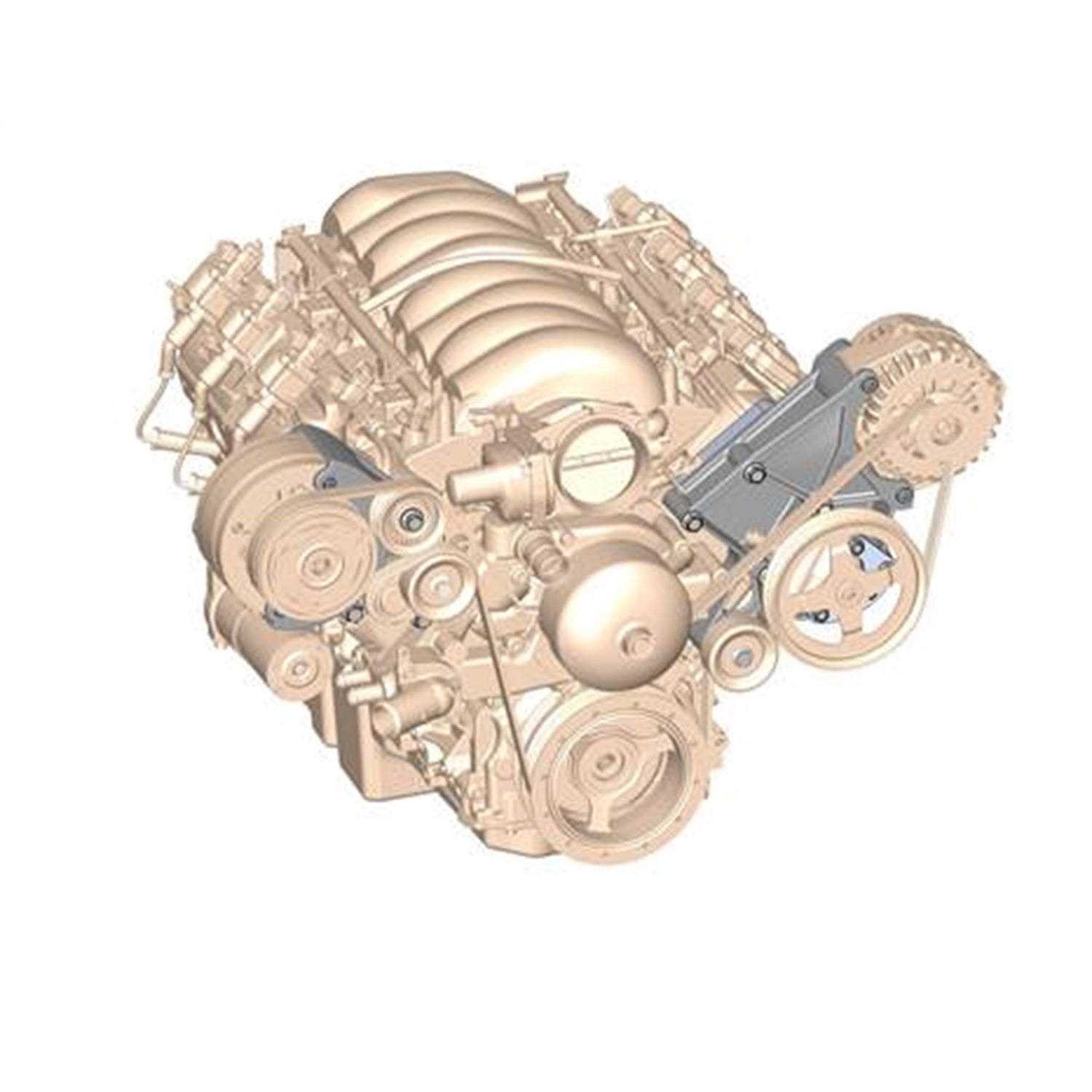 Holley LS Accessory Drive Bracket-A/C, P/S & Alt Brackets-works with R4 compressor