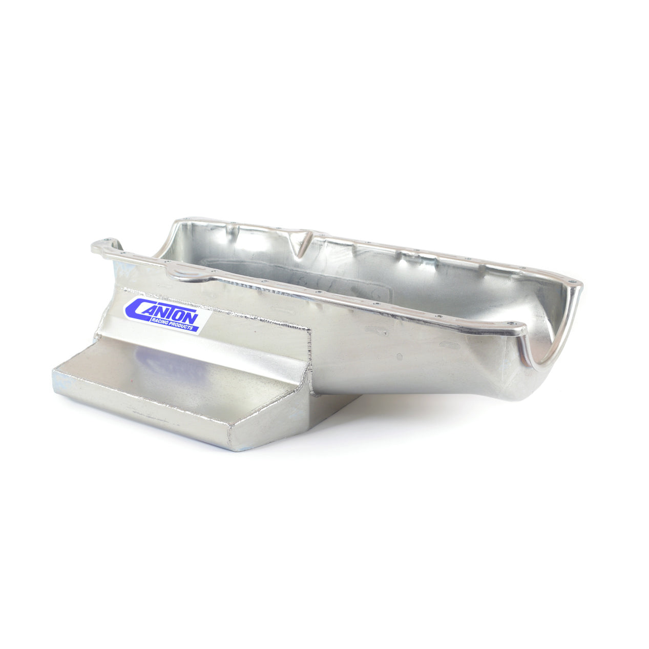 Canton Competition 6-1/2" Deep, 12" Long Wet Sump Oil Pan - SB Chevy Pre-80 LH Dipstick - Circle Track