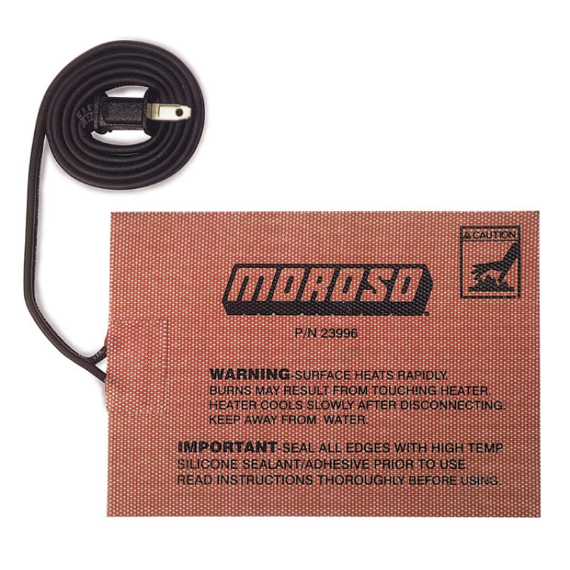 Moroso External Oil Tank 5" x 7" Self Adhesive External Heating Pad - 400 Watts (Min)