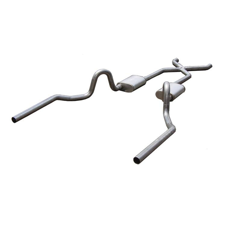 Pypes Race Pro Header-Back Exhaust System - 2-1/2 in Diameter - Stainless - GM A-Body 1964-72