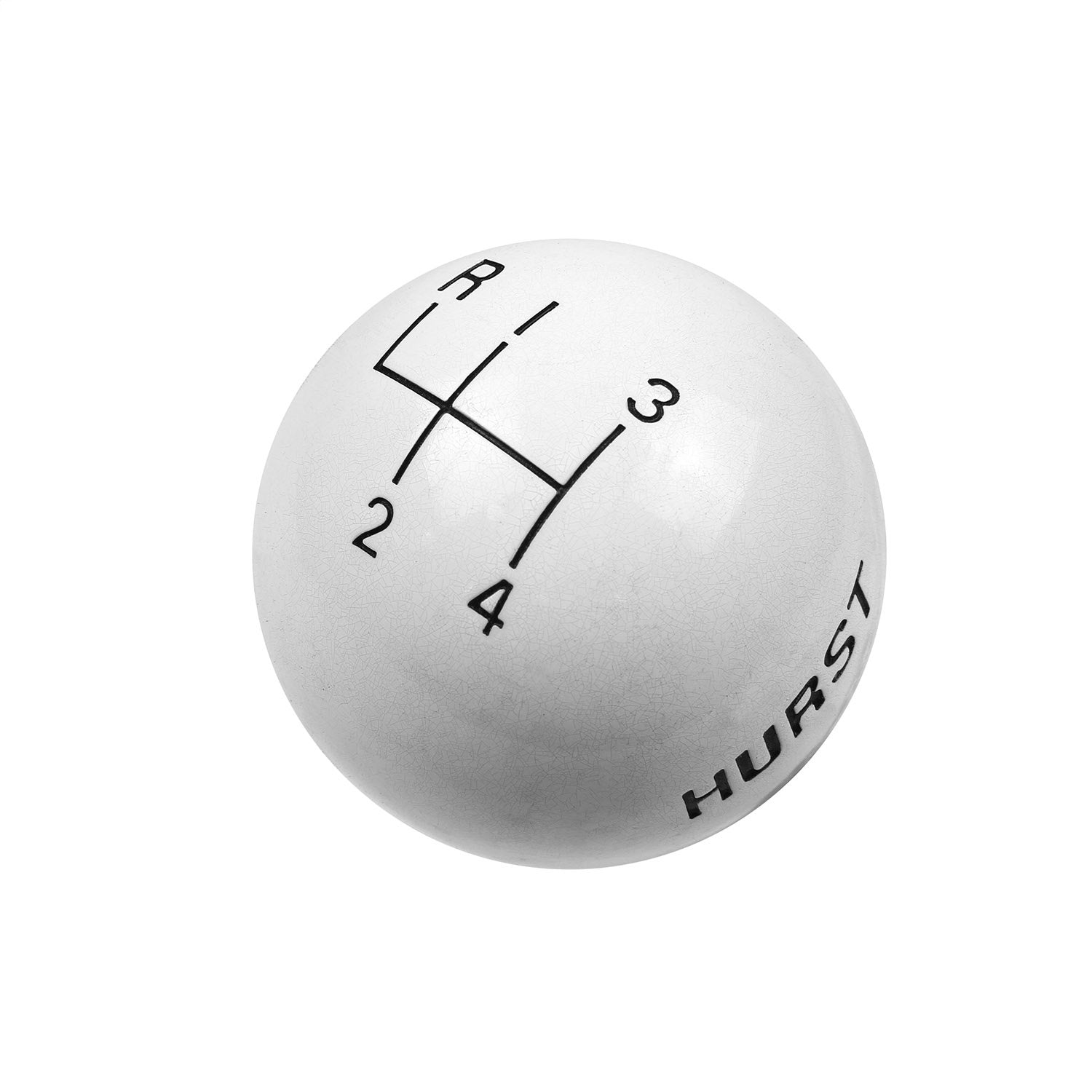 Hurst 4 Speed Shifter Knob - White - 3/8"-16 Thread