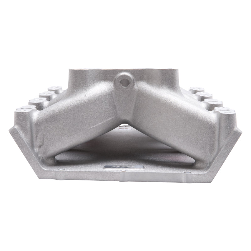 Edelbrock Dual Quad Intake Manifold Dual Square Bore Single Plane Aluminum - Natural