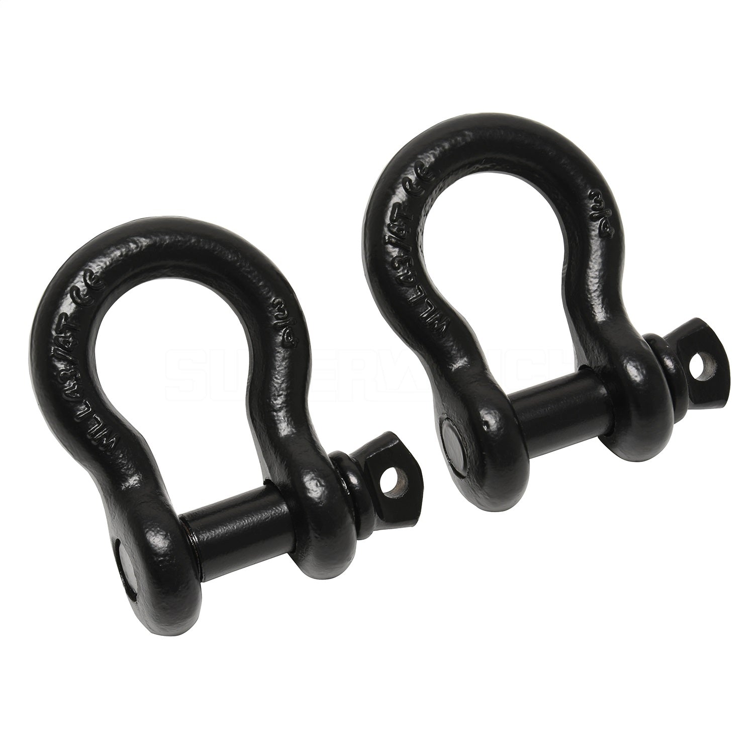 Superwinch Shackle - 7/8 in Pin - 10000 lb Working Load Limit - Black (Pair)