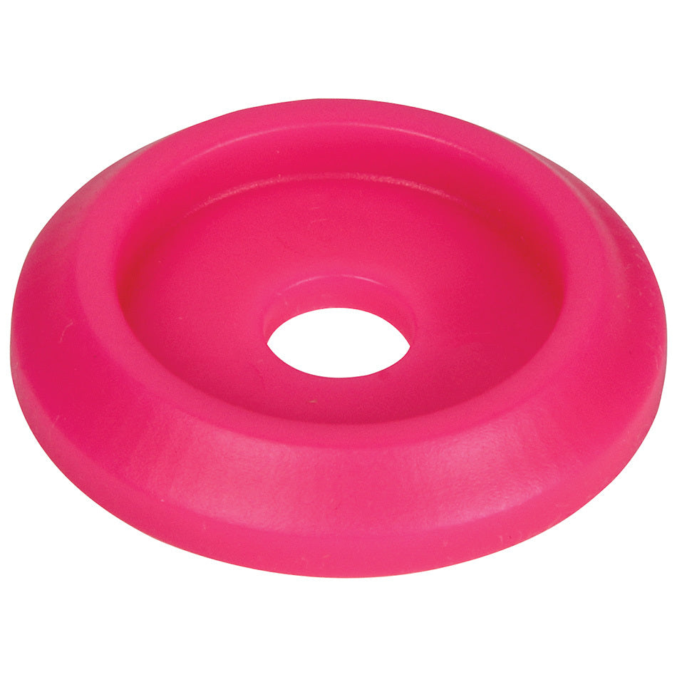 Allstar Performance Countersunk Body Bolt Washer - 1/4" ID - 1" OD - Plastic - Pink (Set of 10)