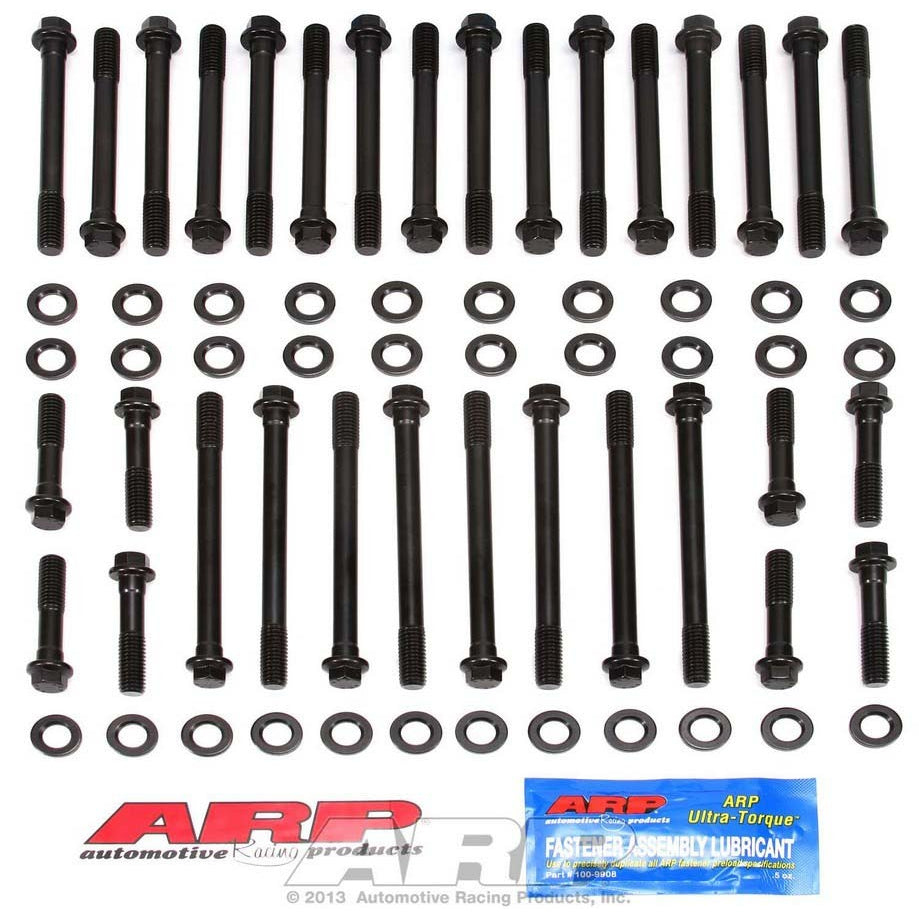 ARP High Performance Series Cylinder Head Bolt Kit - Hex Head - Chromoly - Black Oxide - Bowtie / Dart / Pro / World - Big Block Chevy