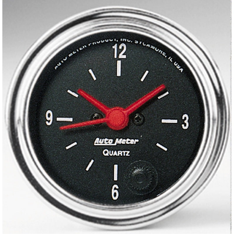 Auto Meter Traditional Chrome Clock - 2-1/16 in.