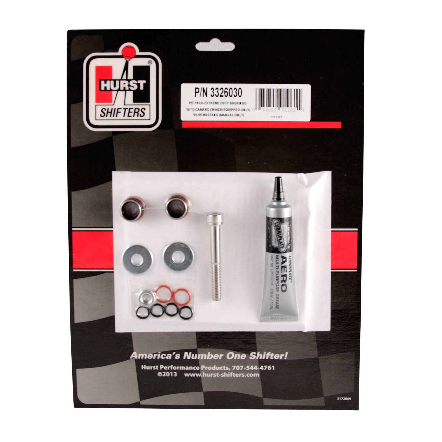 Hurst Shifters Pit Pack-Extreme Duty Shifter Bushing - Hurst Billet/Plus Shifter GM F-Body 2009-13