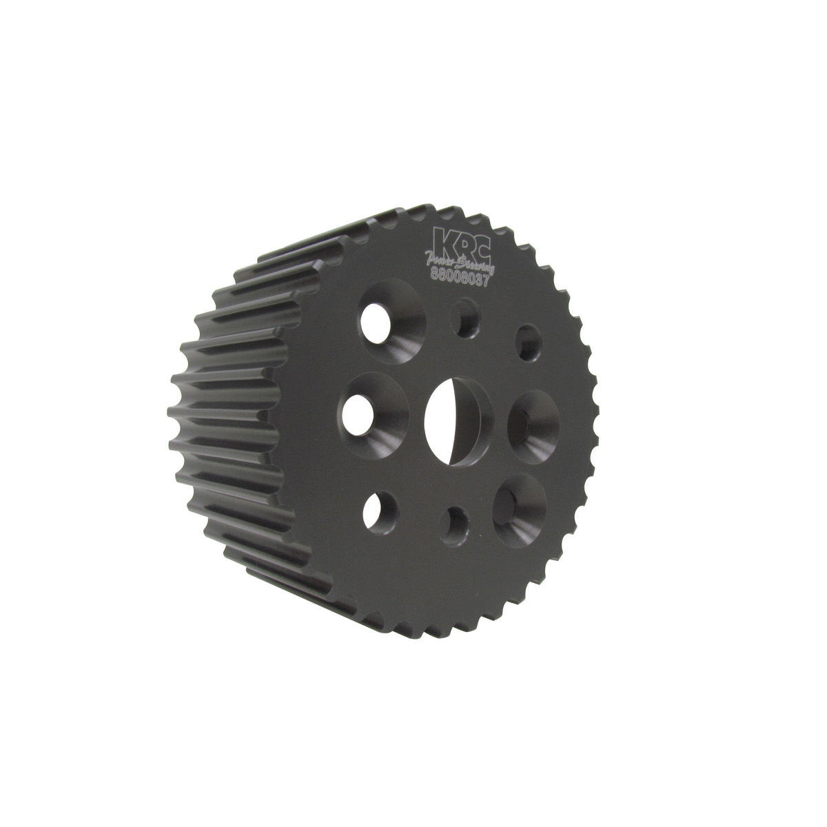 KRC HTD Water Pump Pulley - 37 Tooth - 5/8 in or 3/4 in Shaft - 4-Bolt Pattern - Black
