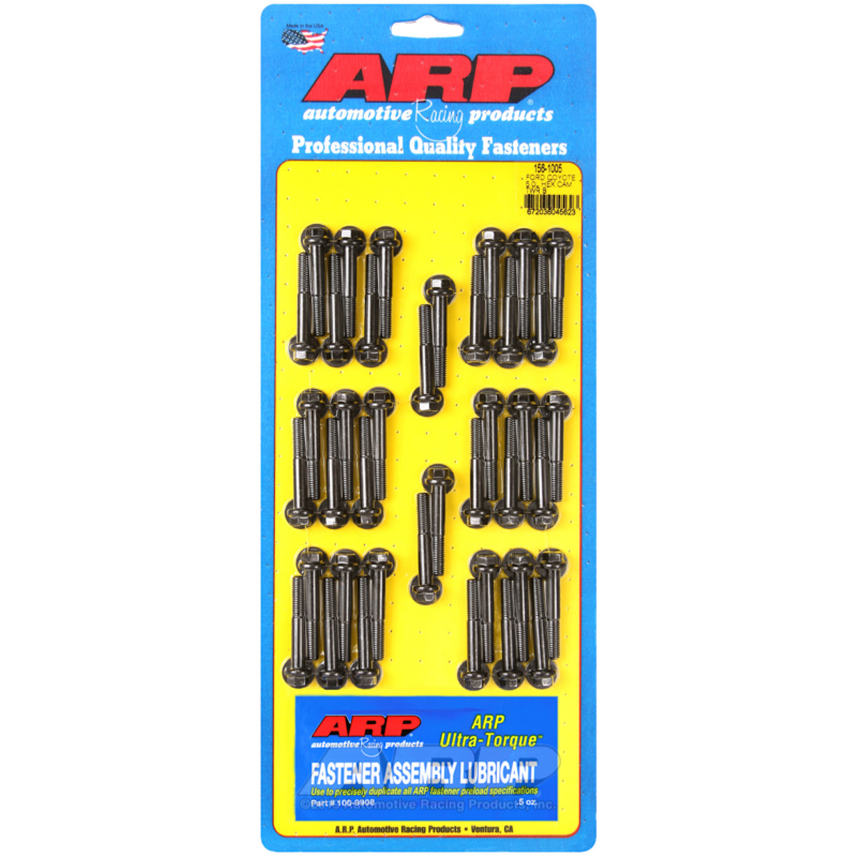 ARP High Performance Cam Tower Bolt Kit 6 mm x 1.00 Thread 1.575" Long Hex Head - Chromoly