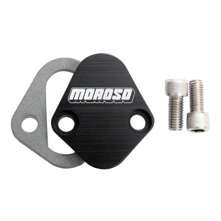 Moroso Fuel Pump Block-Off Plate - BB Chevy - Ford and Chrysler