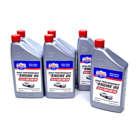 Lucas Oil Products Synthetic SAE 5w50 Oil Case 6 x 1 Quart