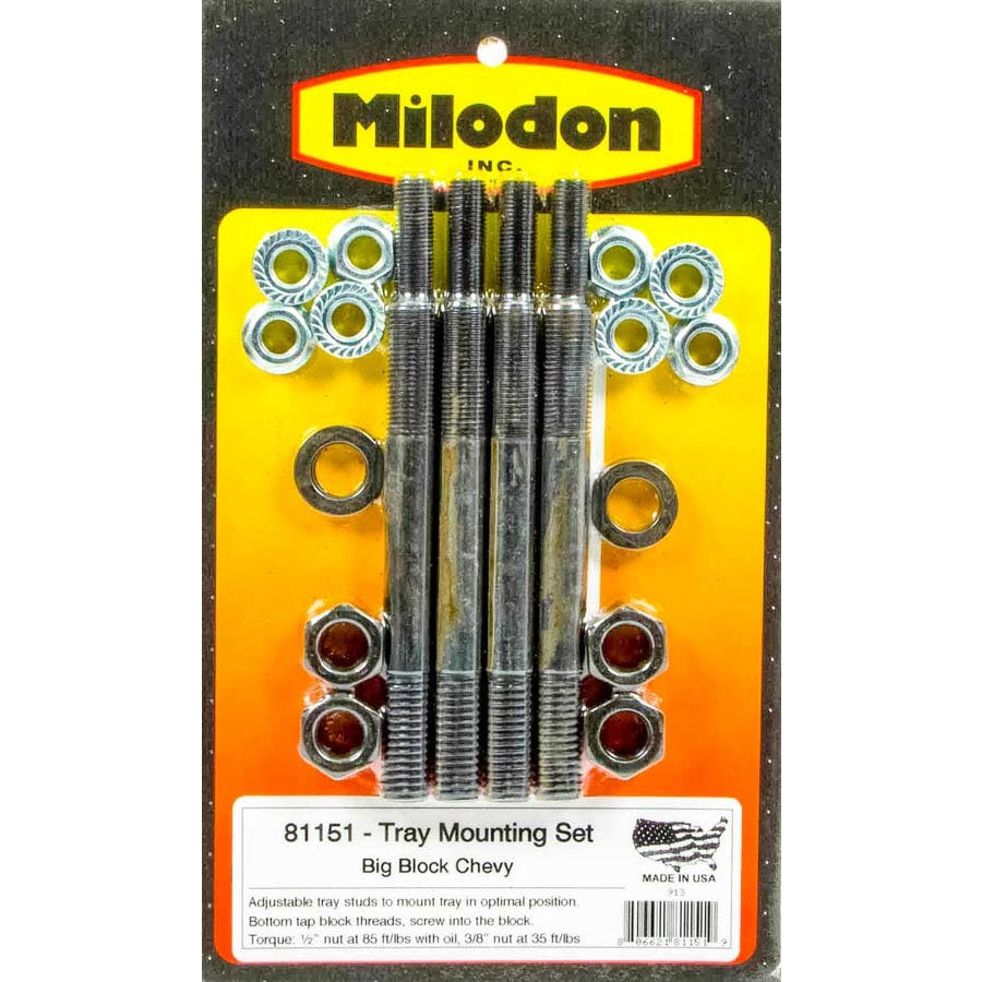 Milodon BB Chevy Tray Install Kit