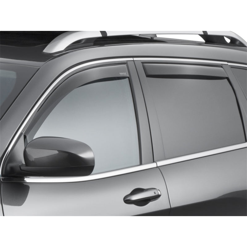 WeatherTech Side Window Deflectors - Front/Rear - Dark Smoke - Jeep Cherokee 2014-16